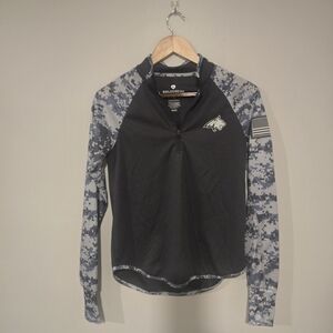 Montana State Bobcats Millitary Appecation Digital Camo Quarter-Zip Pullover